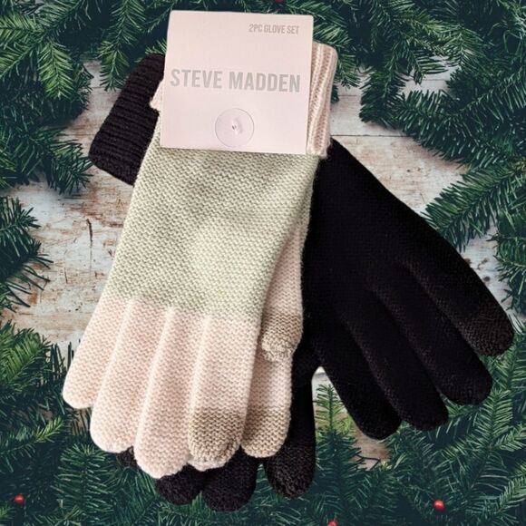 Nwt STEVE MADDEN gloves pack of 2 pairs @i - Picture 1 of 6